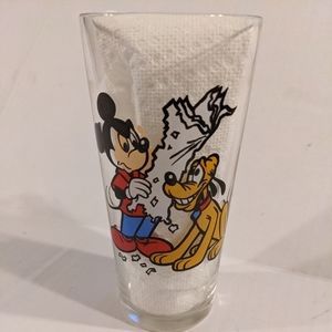Pluto and Mickey 1978 Pepsi Collector Drinking Glass - Walt Disney